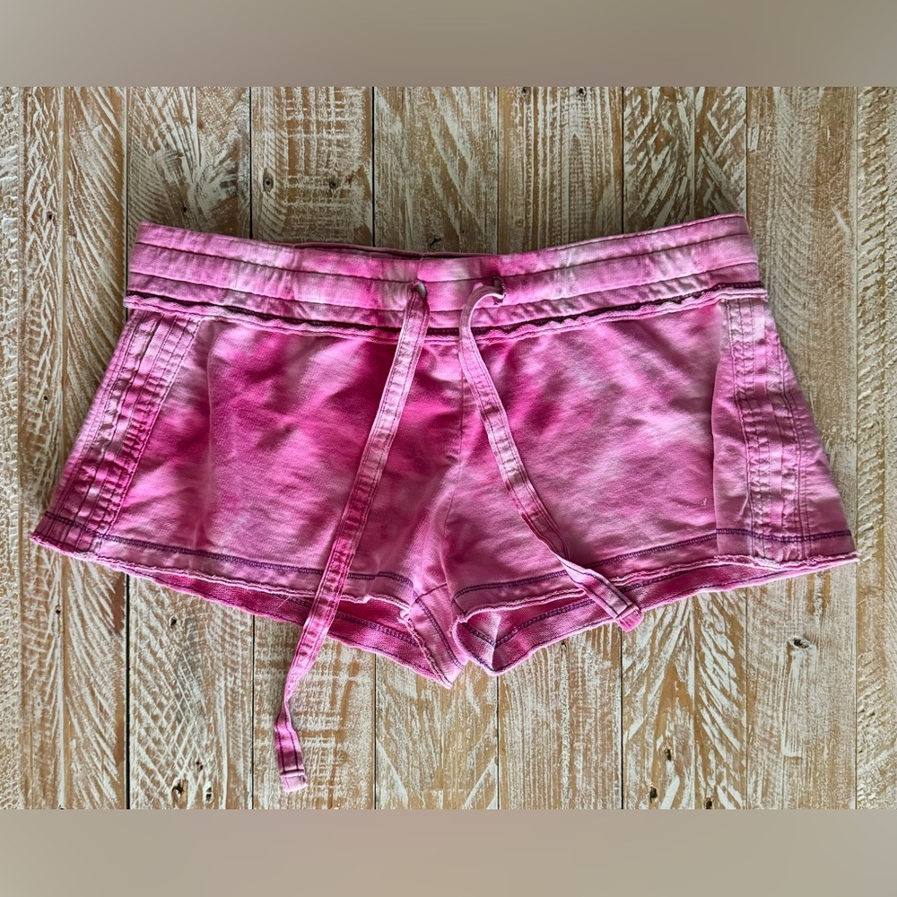 💗U.S. Vintage Tie-dye Drawstring Distressed Shorts💗 ~lg